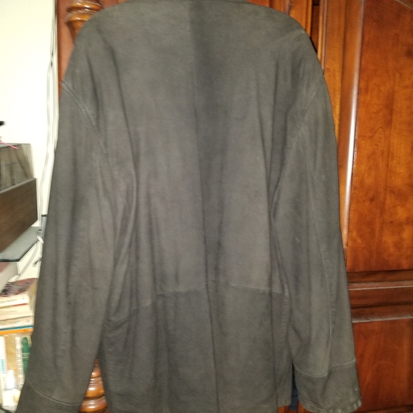 Men's Burberry brown suede leather jacket size XL - Picture 9 of 10